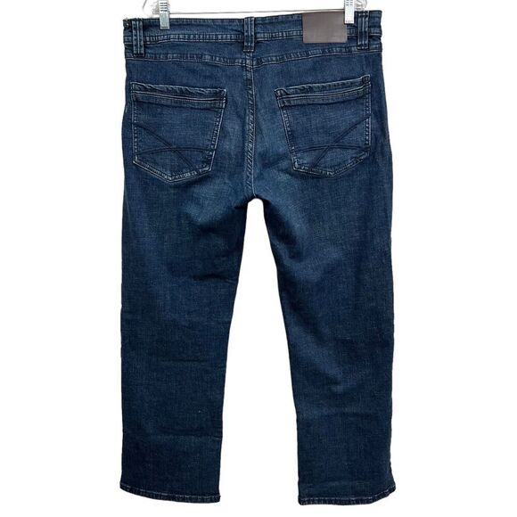 TK Axel Jeans Slim Boot Stretch Straight Leg Zip Fly Blue Men Size 36Wx30L - Picture 5 of 8